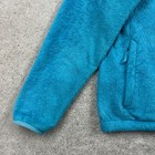 The North Face Jacket Girls Size Large 14 16 Blue Sherpa Fleece Full Zip Pockets