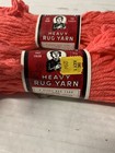  x2 -vtg Aunt Lydia s Heavy Rug Yarn 100  Polyester 70 Yds Color  229 Watermelon