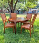 Vtg 1977 Rosewood Extendable Dining Table   6 Chairs  Faarup Mobelfabrik  Mcm