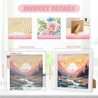 Mobdea 5d Diamond Painting Kit With Frame - Diy Mountain Art For Beginners 7x7