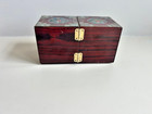 Vtg Korean Mother-of-pearl Jewelry trinket Box - Lacquer  Hinged
