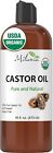 Premium Organic Castor Oil - 100  Pure And Hexane-free Cold-pressed Beauty 