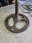 Vintage Industrial Lamp Cast Iron Base Pacer Inc  Ww2 Era Heavy Spotlight Flood 