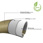 Elantrip Beige Stitching Steering Wheel Cover -universal Fit For 14 1 2 Inch