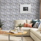 Smoostikc 3d Faux Stone Panels Whitewash 10 Pcs