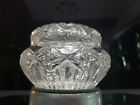 Rare Powder Trinket Vanity Jar Box American Brilliant Period Cut Glass Crystal