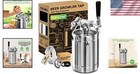 Effortless Draft Experience  64oz Portable Stainless Steel Beer Growler System