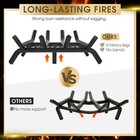 Fireplace Grate 17  heavy Duty With Ember Retainer  1 2    Bar Fire Log Grate F   