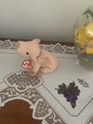 Ty 4005 Beanie Babies Squealer The Pig 8 Inch Plush Toy - Pink Knuckles 1996