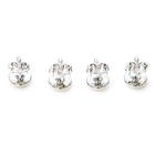 Mrcuff Fleur De Lis 2 Cufflinks And 4 Studs Tuxedo Set 6 Pieces Total