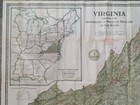 1929 Virginia State Map 23x43  Large Map