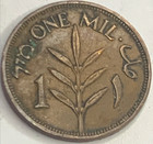 Extremely Rare British Palestine 1 Mil  1944     A Historic London-minted Gem