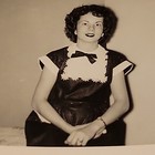 Rare Old Vintage Photo Pretty Lady In Maid Outfit