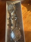 Bombay Company     Silver Leaf   Twig Salad   Serving Spoons     New In Box