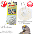 Bonka Bird Toys 3244 Small Manu Rose White Mineral Enrichment Parrot Chew Clay
