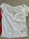 Set Of 3 Girls Abercrombie   Fitch Tops Short Cardigans Sweater M xl