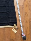 Large Antique Naval Pennant 92    Black White Maritime Rope Mount Flag