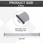 20 Inch Idc Flat Ribbon Cable  44pin 2 0mm Pitch Fc To Fc Connector Grey 5pcs