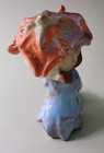 Vintage Japanese Pottery Elf With Fower Hat 1970 s Mod Sitting