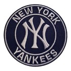 New York Yankees Vintage Round Style Patch  Embroidered  Iron On  3 x3 
