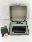 Working Well Vtg 1950 s Olympia Typewriter Sm3 Green Portable Case Seafoam Mint