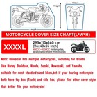 4xl Heavy Duty Motorcycle Cover All Season Outdoor Protection With Storage Bag