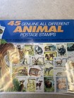 45ct Genuine All Different Animal Postage Stamps