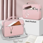 Large Bible Cover W shoulder Strap Carrying Book Case Bag Church Bag W pen Slots