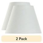 White Textured Fabric Empire Lamp Shade Versatile Lighting Decor Home Accent New