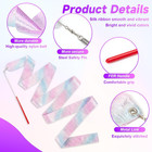 2 Pcs Dance Ribbon Streamers 78 7 Inch  Sparkling Rhythmic Gymnastics Ribbon Dan