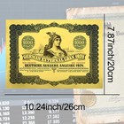 1pc German External Loan Bond 1924 Gold Foil  1000 Commemorative Banknote   Uv