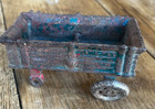 Antique Cast Iron Farm Wagon Trailer Arcade Hubley Style Vintage Toy 1920s 30s