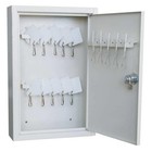 Key Box  Beige  Steel  Cam Lock  Powder Coated  33j869