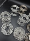9 Vintage Stainless Steel Film Photo Developing Reels   9pcs 120mm   3pcs 35mm