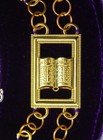 Oes Chain Collar  Masonic Order Of Eastern Star Chain Collar With Purple Velvet