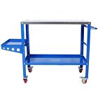 Welding Table 36 x18  1200lbs Load Carbon Steel Workbench W storage Tray  wheels