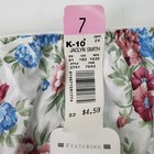Vintage Jaclyn Smith Panties High Cut Silky Floral Size 7 Shiny Nylon Lace New