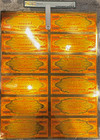 1934 24kt Gold  100 000 Banknotes 12 Sheet Uncut Front   Back Pmg70