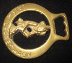Vintage British Horse Brass Design Medallion-irish Leprechaun