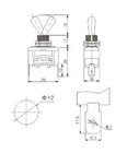 Heavy Duty Spdt On-on Toggle Switch 20a 125v  15a 250v Spade Terminals  12a 