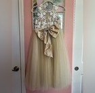 Tulle Flower Girl Dress  First Communion Princess Pageant Party Gown Girl Sz 10