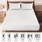 Quilted Waterproof Mattress Cover Pad Protector Cooling Breathable Fitted Topper