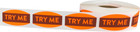 Try Me Grocery Market Stickers  0 75 X 1 375 Inches  500 Labels On A Roll