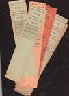 12 Vintage 1947 Desire Streetcar Line Ticket New Orleans Louisiana   11 Others