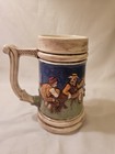 Vintage German Ceramic Beer Stein Mug Hand Painted Germany Dad Gift Decor Signed