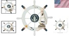 11  Wooden Ship Wheel Wall Decor - Nautical Beach  handmade  Seabird 