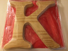 Wooden Letter K 6    X     Inch new unfinished Wood Letters For Crafts   Wall usa
