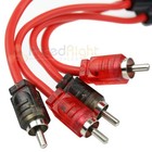 2 Pack 3 Ft Rca Cable Ofc Interconnect Ds18 R3 Competition Rated Performance Red