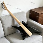 5 Strings Solid Electric Bass Guitar Through Body Maple Neck Black Parts Black