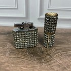 Revlon Ronson Avon Vintage Makeup Vanity Lot Gold Rhinestone Collectible Display